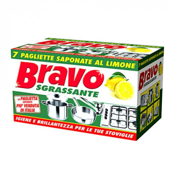 BRAVO SGRASSANTE PAGLIETTE SAPONATE AL LIMONE 7 PZ