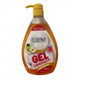 ELEODERMA PIATTI GEL CONCENTRATO ACETO DI MELE+IGIENIZZANTE CON DOSATORE SALVA SPRECHI...