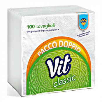 TOVAGLIOLO VIT 2 VELI PACCO DOPPIO 33X33 100 PZ