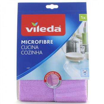 VILEDA PANNO CUCINA MICROFIBRA MAGIC 32X32 NON GRAFFIA 1 PZ LAVABILE IN LAVATRICE