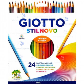 GIOTTO 24 PASTELLI A COLORI STILNOVO 3.3MM 1 CONFEZIONE