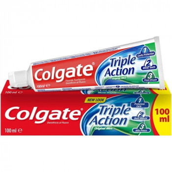 DENTIFRICIO COLGATE TRIPLA AZIONE CARIE/DENTI BIANCHI/ALITO FRESCO 100 ML