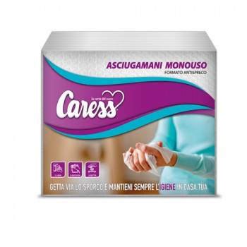 CARESS ASCIUGAMANI MONOUSO FORMATO ANTISPRECO 30X40 CM 40 PZ