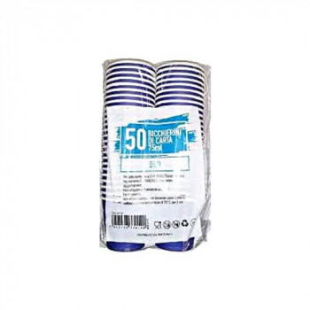 MONOUSO BICCHIERE CAFFE'' BLU 75 ML CONF 50PZ