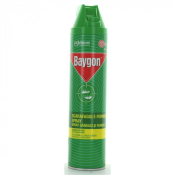 BAYGON SPRAY CONTRO SCARAFAGGI E FORMICHE AZIONE RAPIDA E PROTEZIONE LUNGA DURATA 400 ML