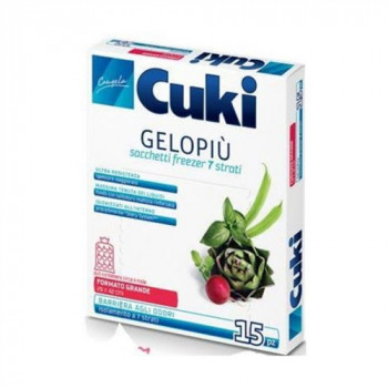 CUKI SACCHETTI FREEZER 7 STRATI GRANDE 29X42 15PZ