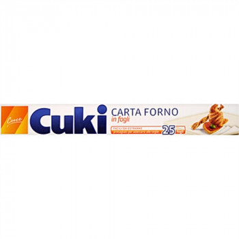 CUKI CARTA FORNO 25 FOGLI 33X28 MT 9.5