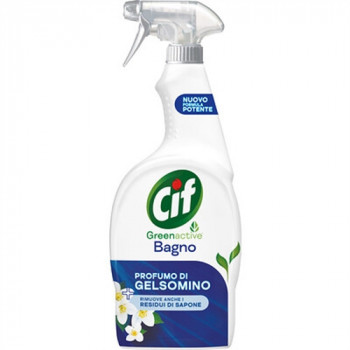 CIF SPRAY BAGNO GREEN ACTIVE FORMULA POTENTE RIMUOVE ANCHE RESIDUI DI SAPONE 650 ML