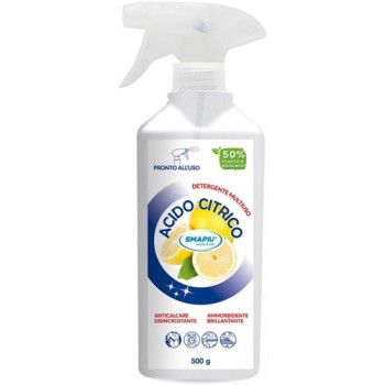 ACIDO CITRICO  SPRAY DETERGENTE MULTIUSO AMMORBIDENTE ANTICALCARE E DISINCROSTANTE...