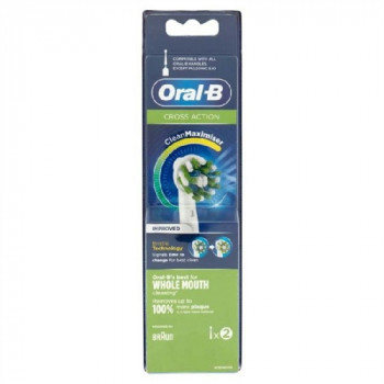 ORAL B RICAMBIO TESTINA NERA SPAZZOLINO ELETTRICO VITALITY CROS ACTION 2 PZ