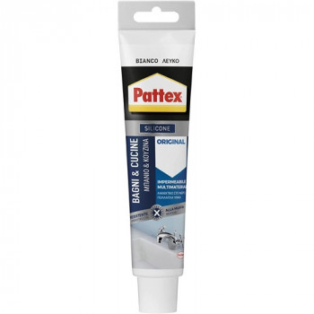 PATTEX SILICONE BAGNI & CUCINE ORIGINAL IMPERMEABILE MULTIMATERIALE 50 ML