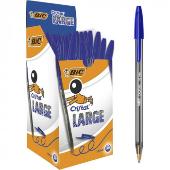 PENNA BIC BLU CRISTAL LARGE 5PZ