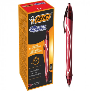 PENNA ROSSO BIC GEL-OCITY PUNTA MEDIA 0.7 MM 3 PZ