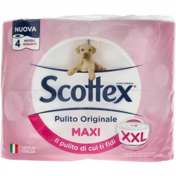 IGIENICA SCOTTEX MAXI PULITO ORIGINALE FORMATO XXL 4 PZ