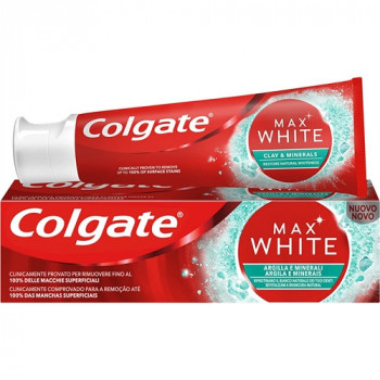 DENTIFRICIO COLGATE MAX WHITE ARGILLA E MINERALI X DENTI + BIANCHI 75 ML