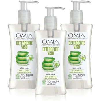 OMIA BIO DETERGENTE VISO CON ALOE VERA DEL SALENTO IDRATANTE ED EQUILIBRANTE 200 ML CON...