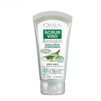 OMIA BIO SCRUB VISO CON ALOE VERA DEL SALENTO ESFOLIANTE E PURIFICANTE 75 M