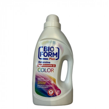 BIOFORM DETERSIVO LAVATRICE 30 LAVAGGI PER CAPI COLORATI + IGIENIZZANTE 1625 ML