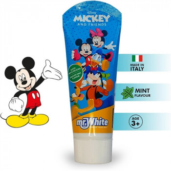 MR WHITE DENTIFRICIO DISNEY MICKEY AND FRIENDS GUSTO MENTA DELICATA 3 ANNI+ ML 75