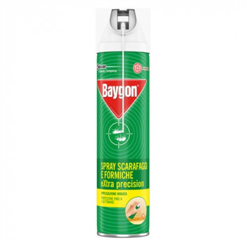 BAYGON SPRAY CON CANNUCCIA PRECISIONE PER  SCARFAGGI E FORMICHE APPLICAZIONE MIRATA 400 ML