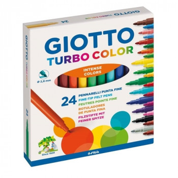 GIOTTO TURBO COLOR 24 PENNARELLI 2.8MM 1 CONFEZIONE