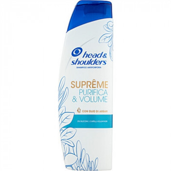 HEAD & SHOULDERS SHAMPOO SUPREME PURIFICA & VOLUME CON OLIO DI ARGAN 225 ML