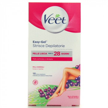 VEET DEPILATORIE NORMALI CORPO/GAMBE 16 STRISCE