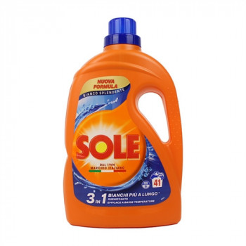 SOLE BUCATO 3IN1 PER BIANCO PIU'' A LUNGO IGIENIZZANTE ANCHE AD ACQUA FREDDA 41 LAVAGGI...