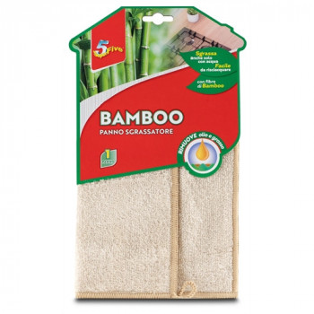 PANNO BAMBOO SGRASSATORE RIMUOVO OLIO E GRASSO ANCHE SENZA ACQUA 1 PZ