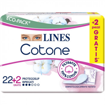 LINES COTONE BIO PROTEGGISLIP DISTESO 24 PZ