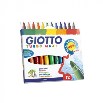 GIOTTO TURBO MAXI 12 PENNARELLI 5MM 1 CONFEZIONE