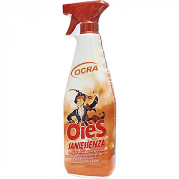 OLE'' SPRAY SANIESSENZA OCRA 5 AZIONI PROFUMA/IGIENIZZA/DEODORIZZA/DETERGE/SPOLVERA 750ml