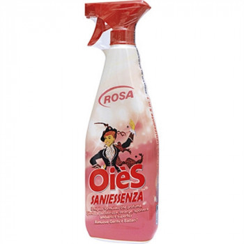 OLE'' SPRAY SANIESSENZA ROSA 5 AZIONI PROFUMA/IGIENIZZA/DEODORIZZA/DETERGE/SPOLVERA 750ml