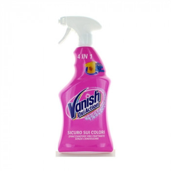 VANISH OXI ACTIONE PINK SPRAY 4IN1 SMACCHIATORE PRE-TRATTANTE SENZA CANDEGGINA RIMUOVE...