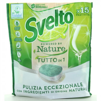 LAVASTOVIGLIE SVELTO NATURE TUTTO IN 1 15 PZ