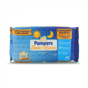 PAMPERS SALVIETTINE SOLE E LUNA TASCABILE 46 PZ