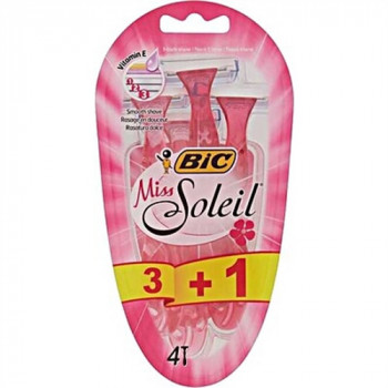 BIC RASOIO MISS SOLEIL 3 LAME CON VITAMINA E- 3+1 PZ