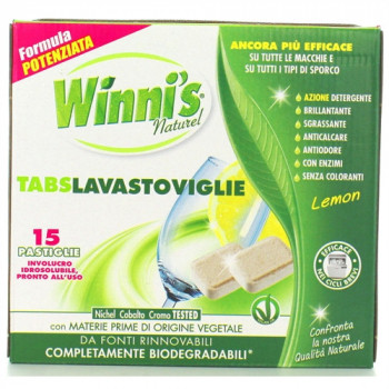 WINNI''S PASTIGLIE LAVASTOVOGLIE LIMONE 15 PZ