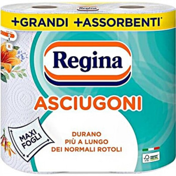 ROTOLONE REGINA ASCIUGONI DA CUCINA MAXI FOGLI 2 PZ