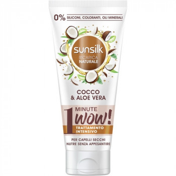 SUNSILK MASCHERA 1 MINUTO ALOE E COCCO 180 ML