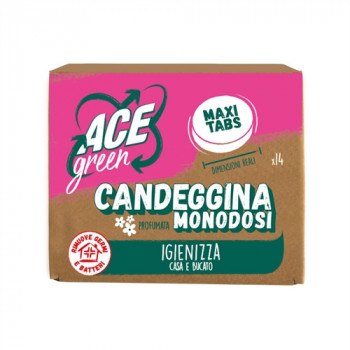 ACE GREEN TABS CANDEGGINA PROFUMATA MONODOSI IGIENIZZA CASA E BUCATO 14 PZ