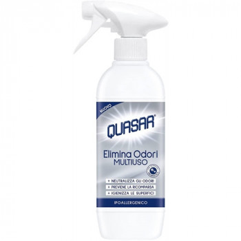 QUASAR SPRAY ELIMINA ODORI MULTIUSO NEUTRALIZZA GLI ODORI, PREVIENE LA RICOMPARSA E...