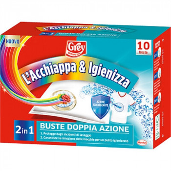 GREY L''ACCHIAPPA & IGIENIZZA 2IN1 10 BUSTE