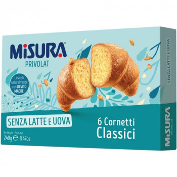 MISURA CORNETTO CLASSICO PRIVOLAT SENZA LATTE ED UOVA 246 GRAMMI