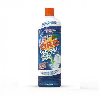 ORO WC GEL MANDORLA E PINO DISINCROSTANTE BIFASICO IGIENIZZANTE ELIMINA IL CALCARE FIN...