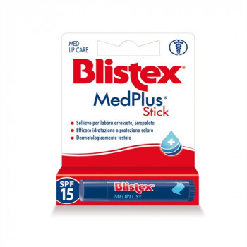 BLISTEX SPF15 LIP CARE MEDPLUS PER LABBRA SECCHE E ARROSSATE CON MENTOLO/EUCALIPTO E...