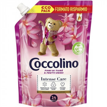 COCCOLINO AMMORBIDENTE CONCENTRATO 24 LAVAGGI ROSA FIORI DI TIARE'' E FRUTTI ROSSI...