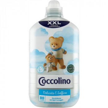 COCCOLINO AMMORBIDENTE CONCENTRATO BABY DELICATO E SOFFICE 80 LAVAGGI 1750 ML FORMATO XXL