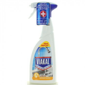 VIAKAL SPRAY ACCIAIO CUCINA ACETO BRILLANTE 500ML