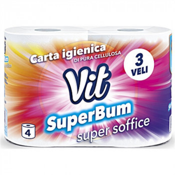 IGIENICA VIT SUPERBUM SUPER SOFFICE PURA CELLULOSA 3 VELI 4 PZ